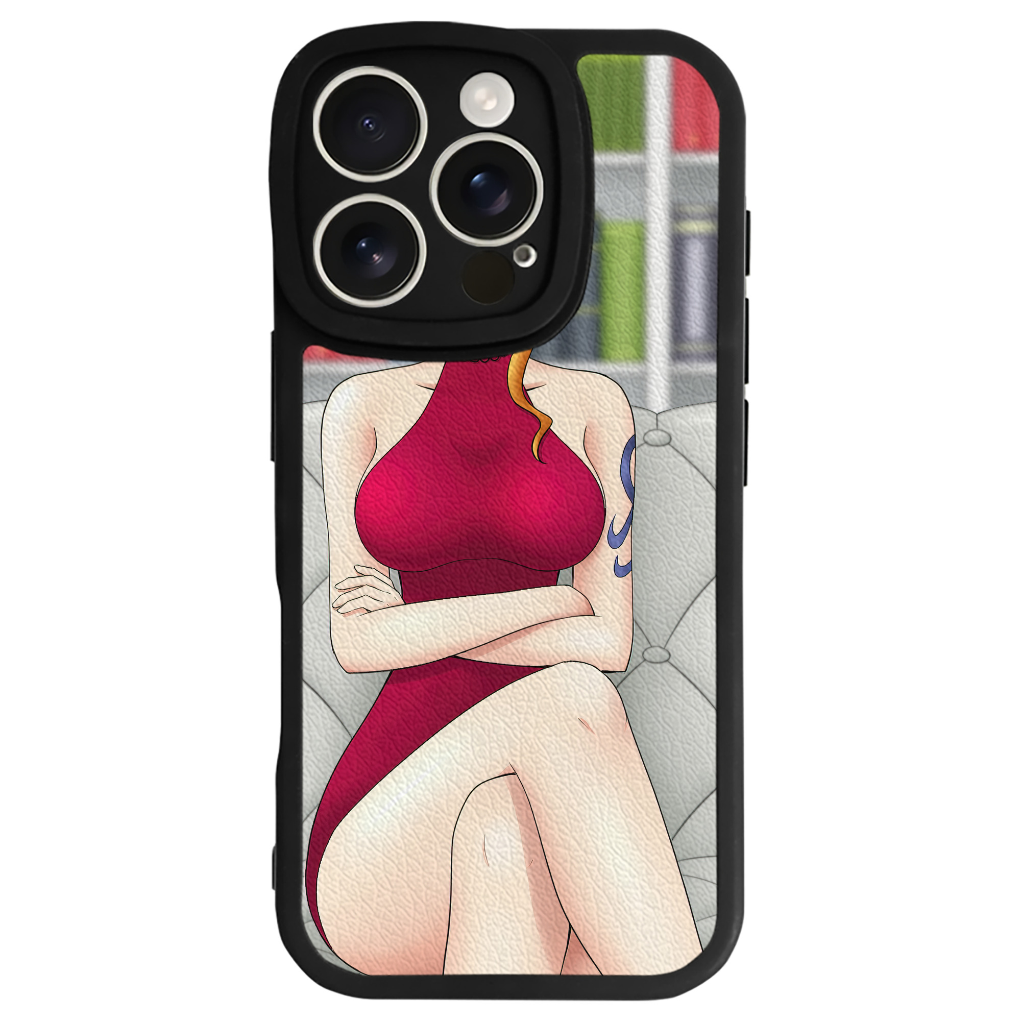 （画像用） ワンピース ONE PIECE 【iPhone 16シリーズ対応】シリコンスマホケース（レザー調） 材質：シリコン